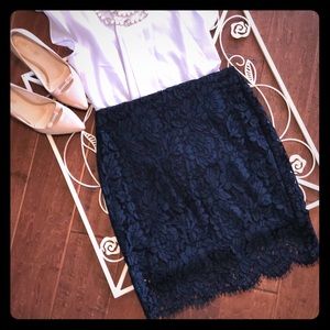 Banana republic lace skirt NWT